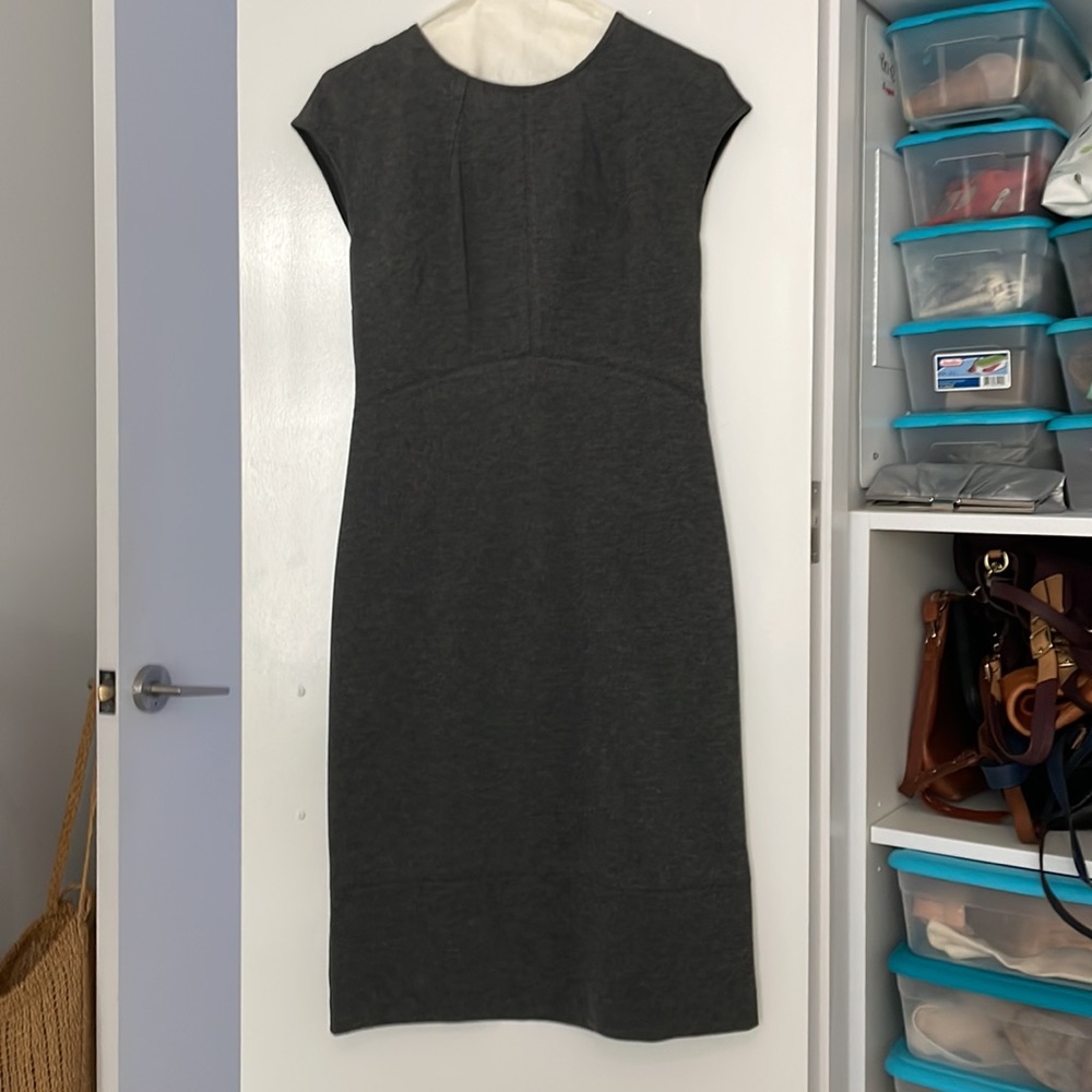 Banana Republic Grey Ponte Dress